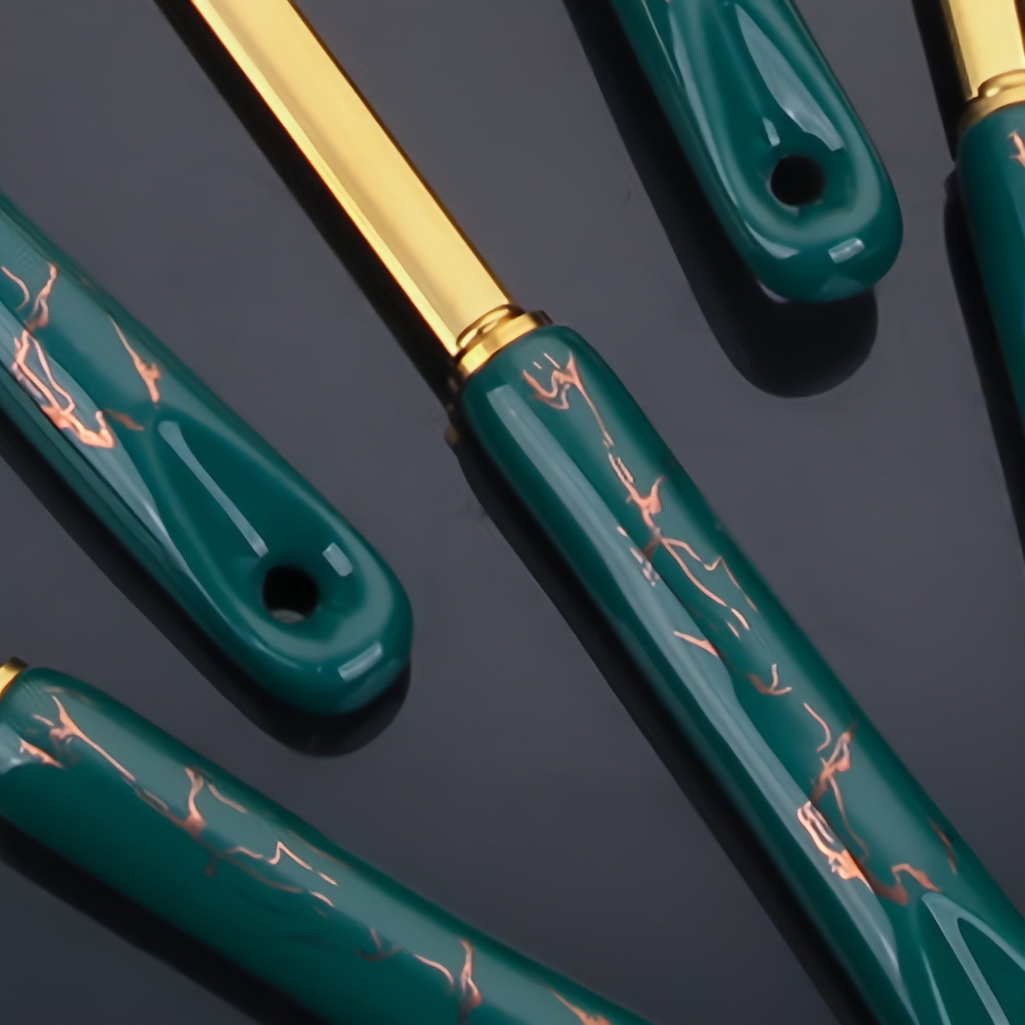 Nordic Stainless Steel Kitchen Utensil Set with Ceramic Handles, 7 Pieces