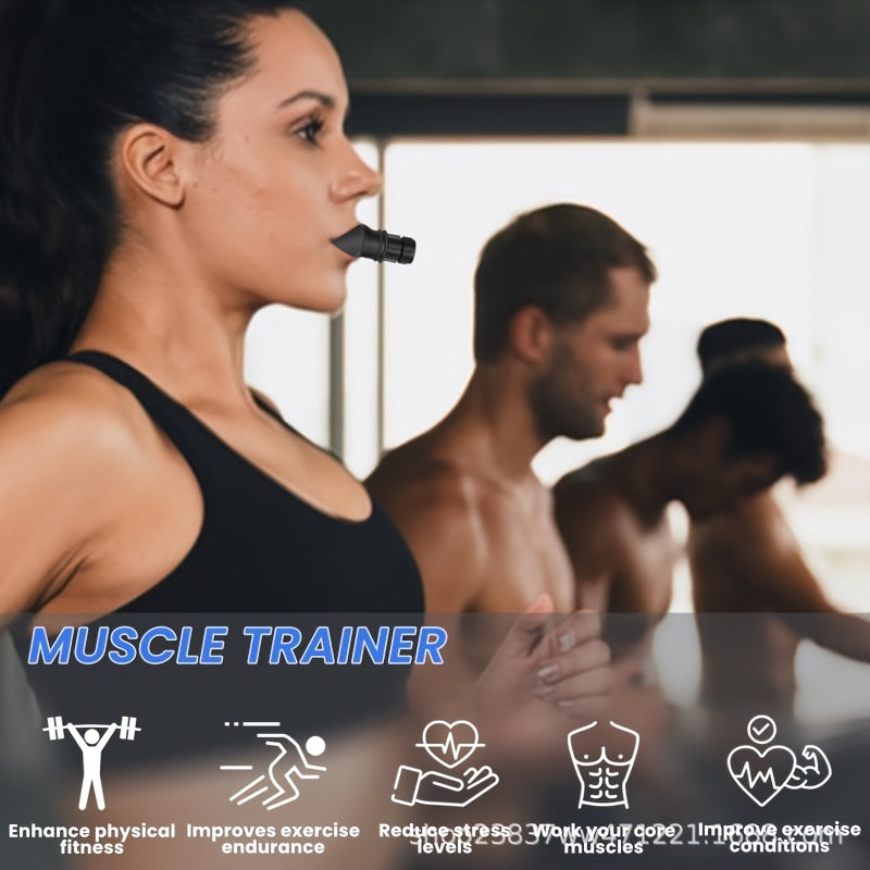 Портативный тренажер для легочной емкости и дыхания, изготовленный из силикона, не требует батареек, идеально подходит для любителей фитнеса.