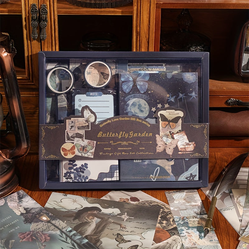 Vintage uslubidagi skrabbook stikerlari qog'oz to'plami - 125 dona