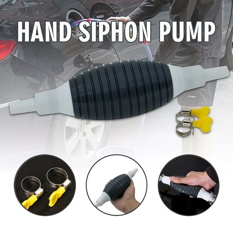 Large Capacity Manual Siphon Pump for Engine Oil and Gasoline Self-Priming Vehicle Maintenance