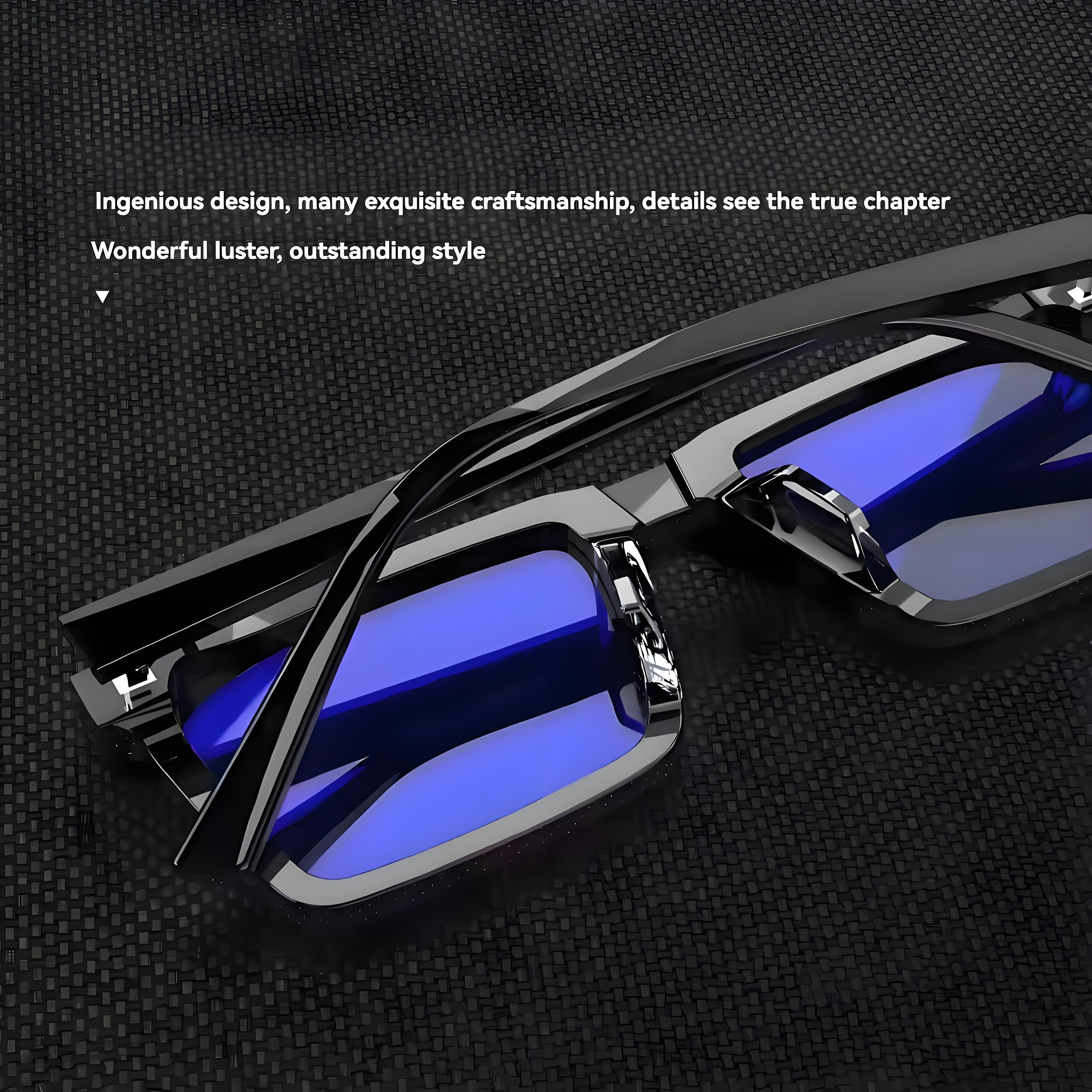 Black TR Frame Fashion Glasses for Men and Women for Beach and Outdoor Activities