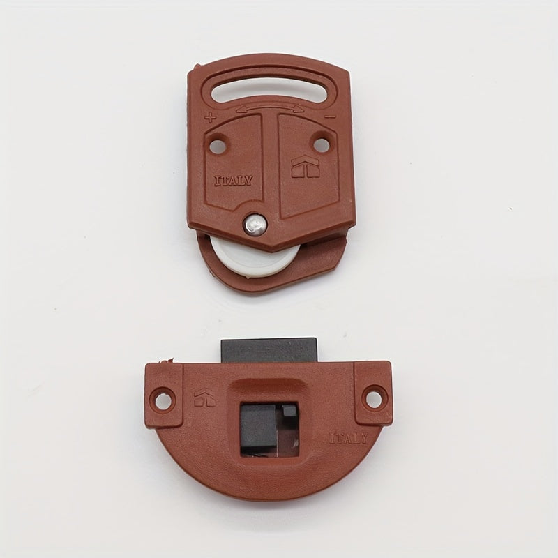 Antik shkaf eshigi pully mebel slayd mexanizmi g'ildirak slayd roliki yuqorida kichik qizil plastik marvarid