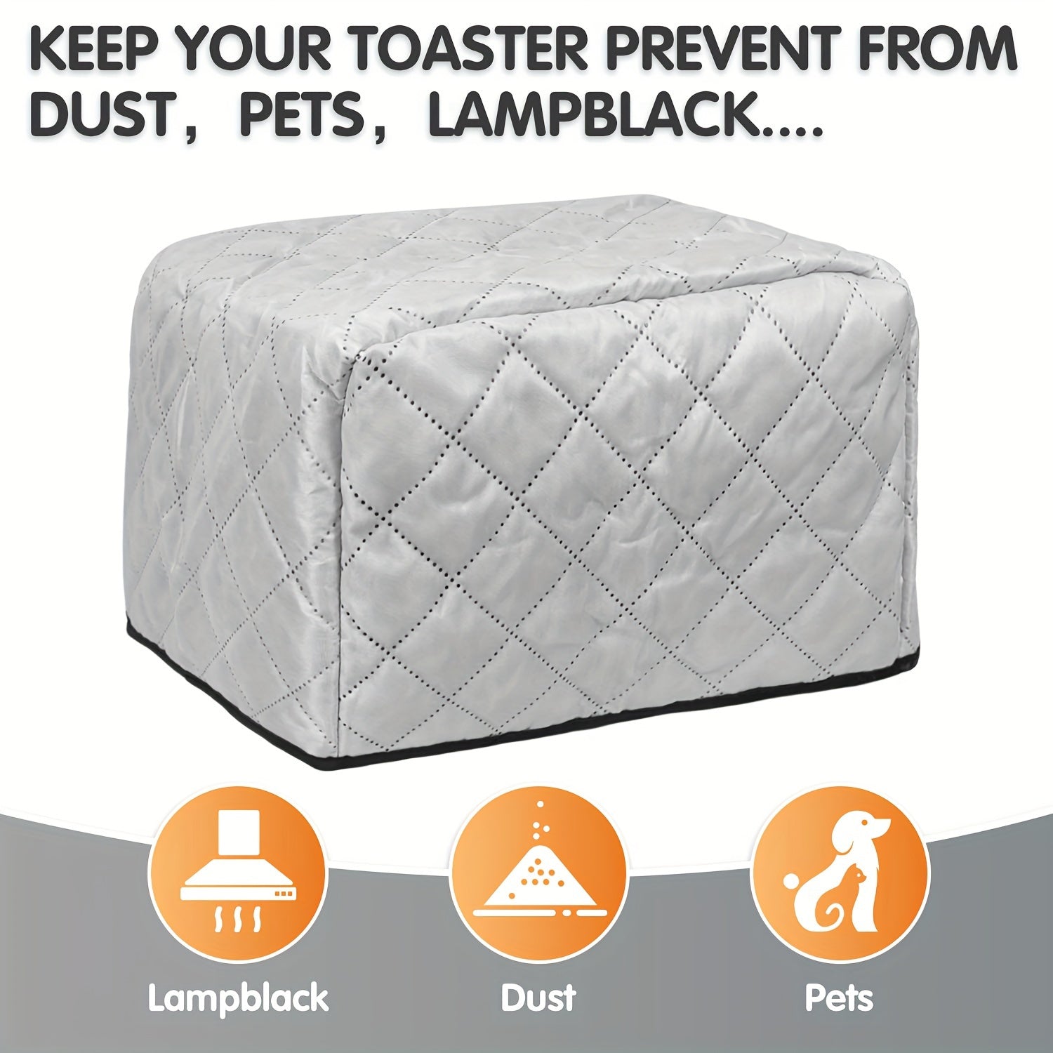 Waterproof Dustproof Toaster Cover Washable Kitchen Appliance Protector