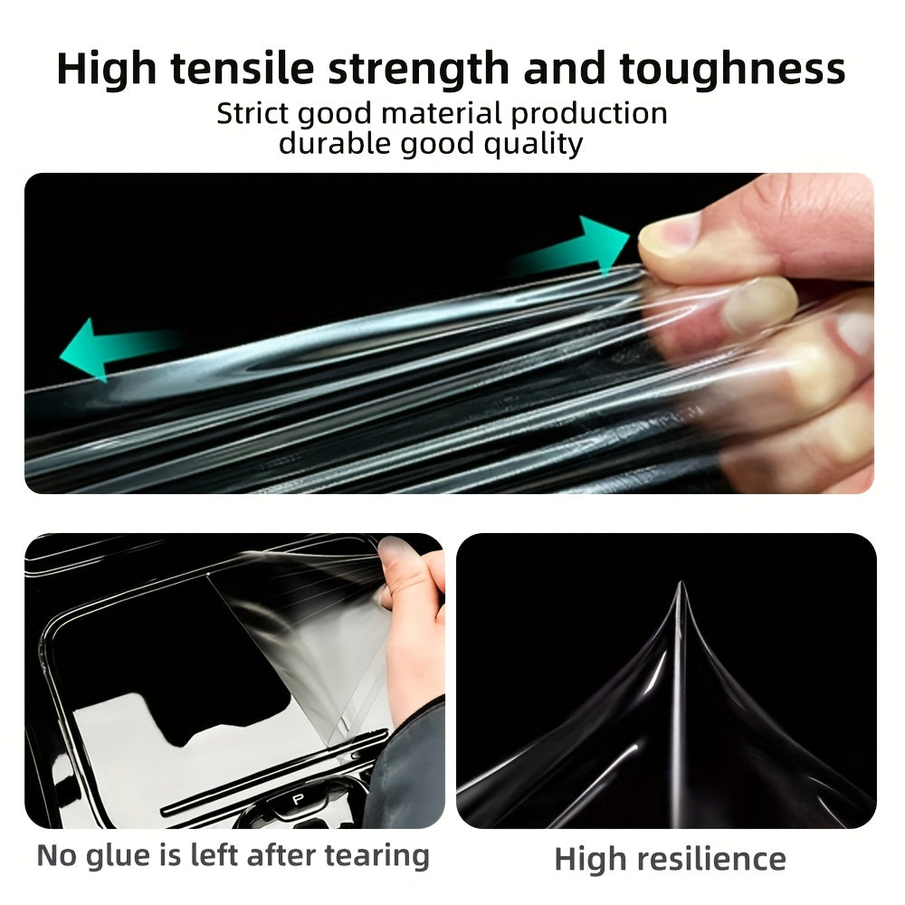 SUV uchun shisha muhofazasi TPU to'liq to'plam, shaffof, 39 sm, chizishga qarshi