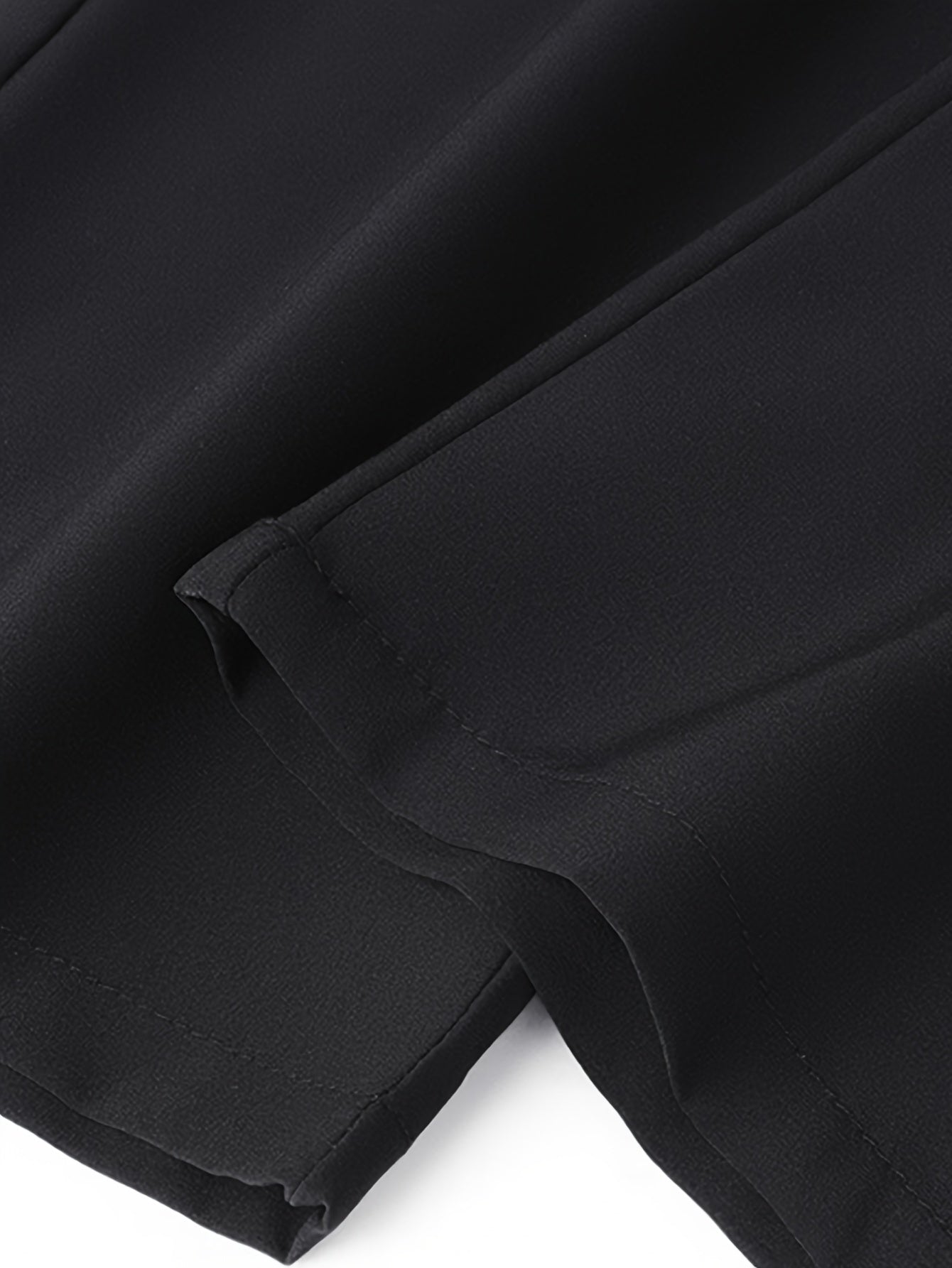 Men's Plus Size Black Joggers Lightweight Polyester Zipper Pockets Drawstring Waist Casual Sports Active