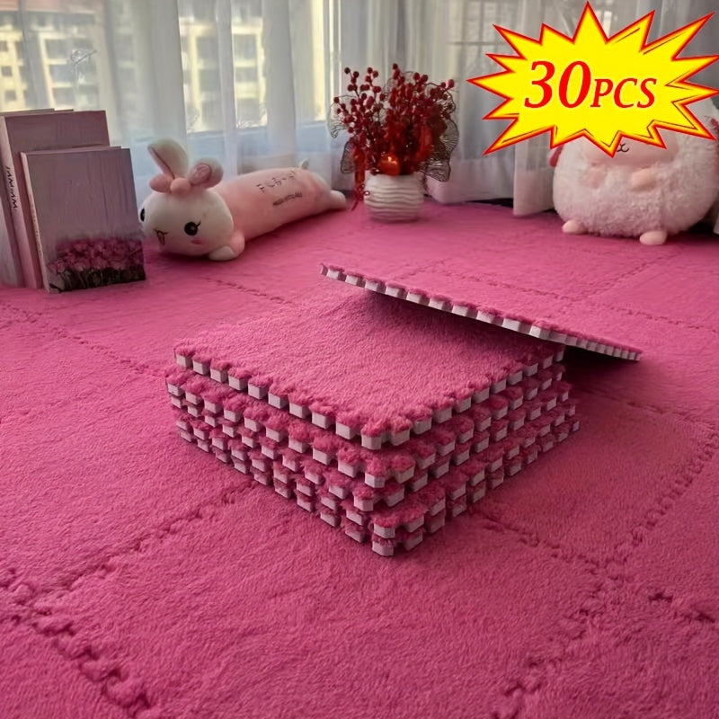 Set of 30/50 Interlocking Foam Floor Mats Square Carpet Area Rug Anti-Slip Seat Pads