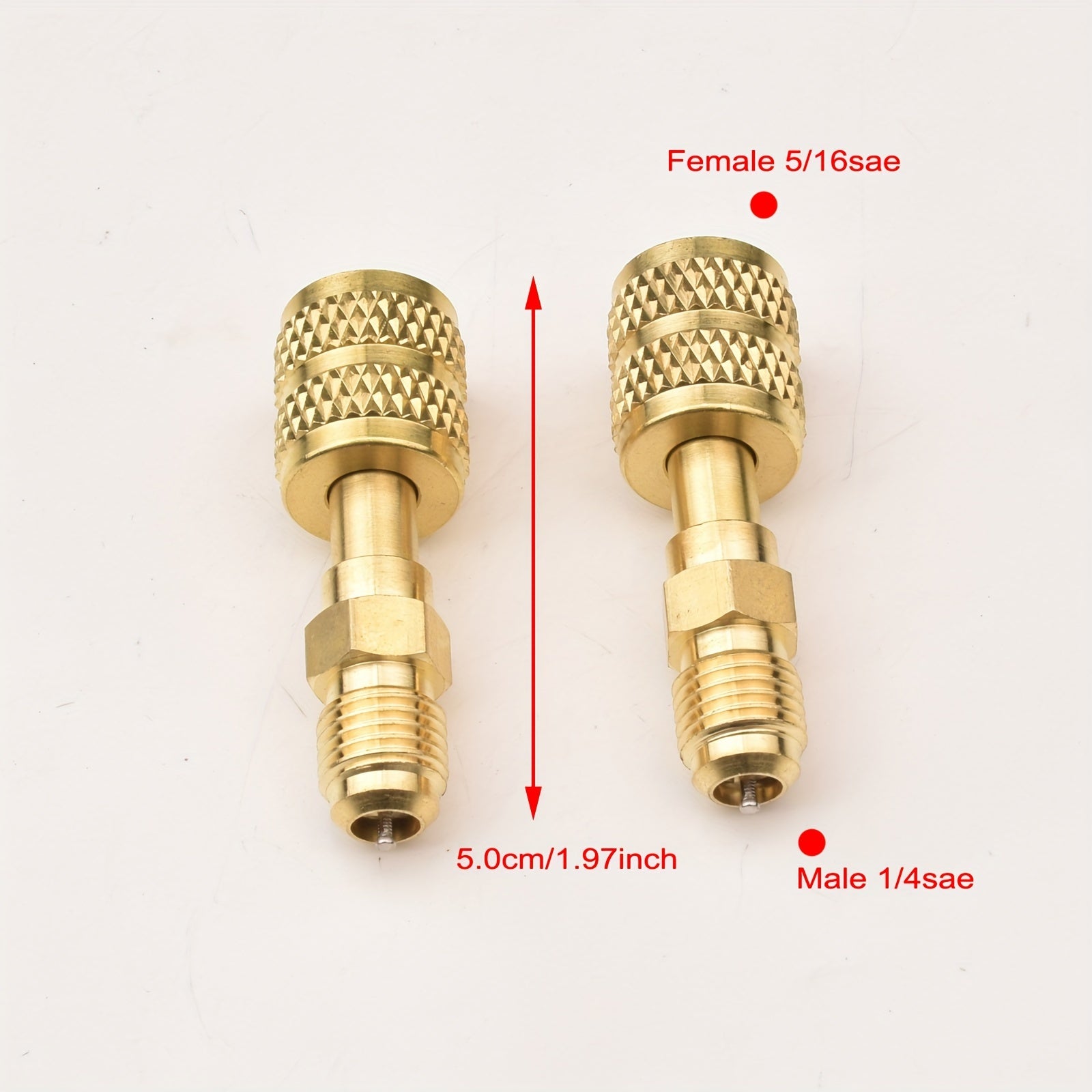 Swivel Adapter for Mini Split HVAC Systems 1/4" SAE Male 5/16" SAE Female