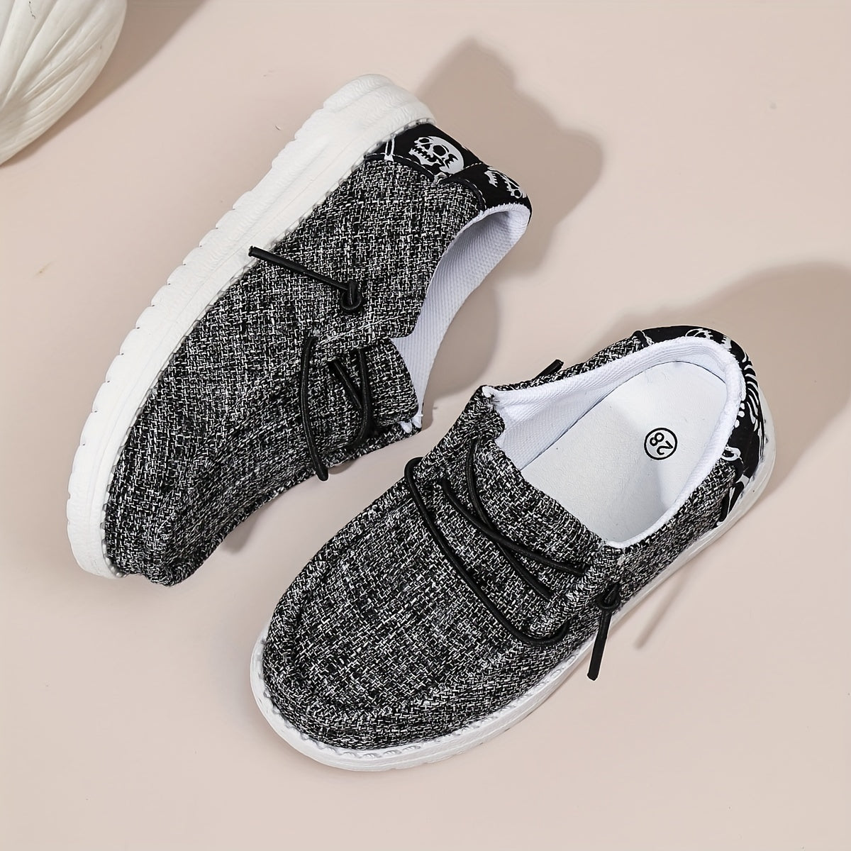 Yigitlar uchun Slip-On Loaferlar, kundalik, nafas oladigan, engil, barcha mavsumlar uchun mato EVA poyabzal