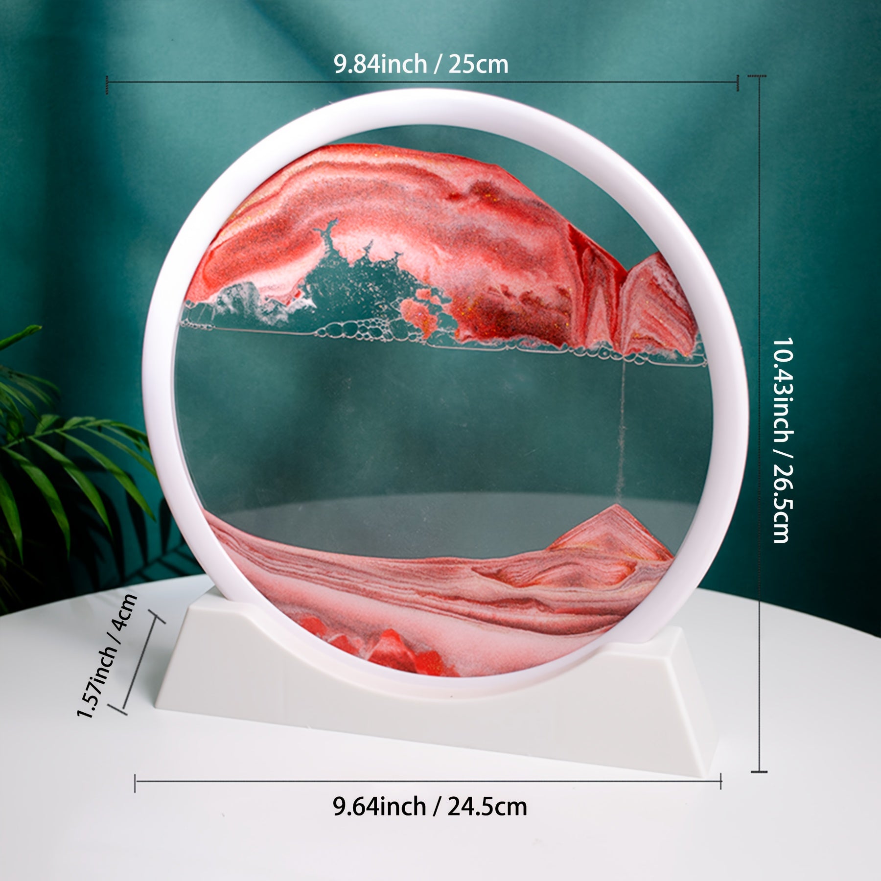 10 futli zamonaviy shisha qum soatlari uy ofisi dekoratsiyasi uchun bitiruv sovg‘asi, batareya talab qilinmaydi