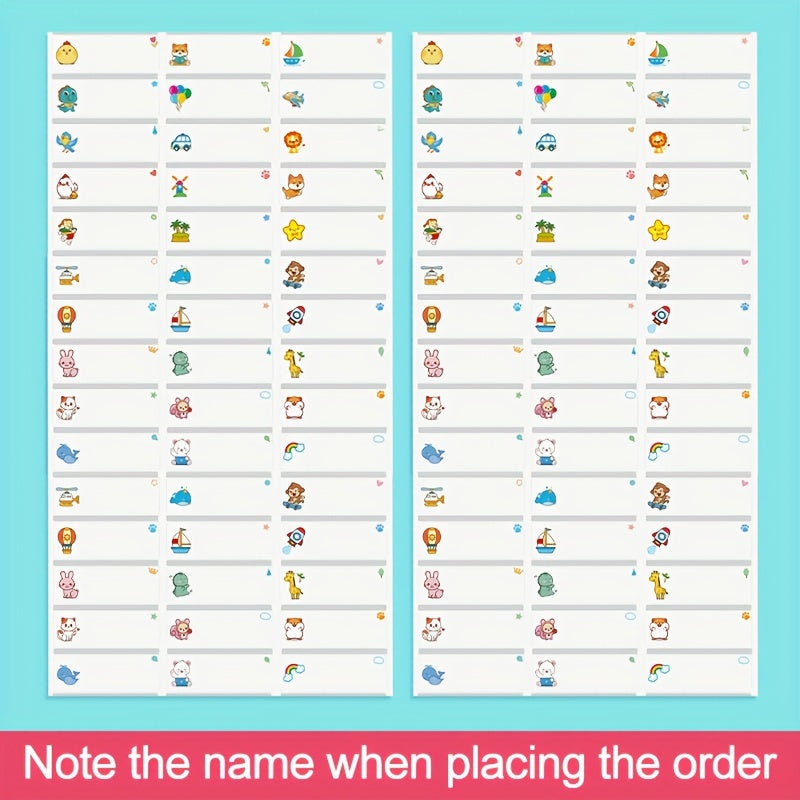 Transparent Name Labels Waterproof for School Office Scrapbooking 45-240 Pieces