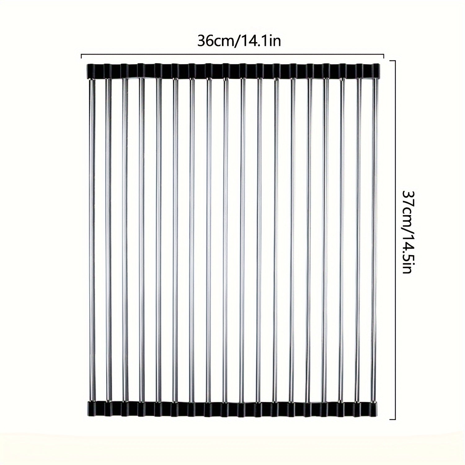 Estante plegable para fregadero de cocina para secar platos, almacenamiento multifuncional y ahorrador de espacio