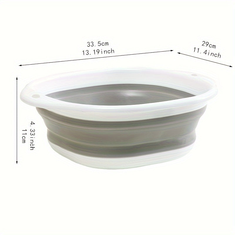 Взрослая складная ванночка для ног, портативная емкость для замачивания ног с ручкой