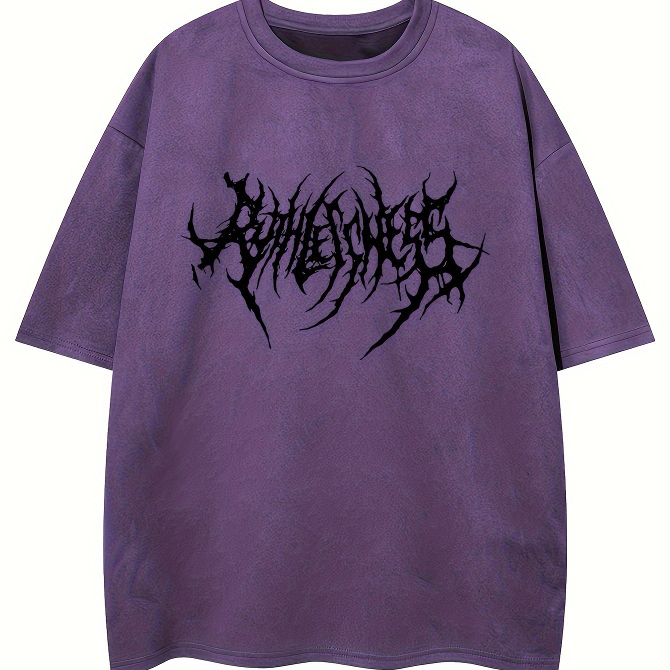 Erkaklar uchun keng geometrik naqshli futbolka, yozgi ko'cha uslubi T-shirti