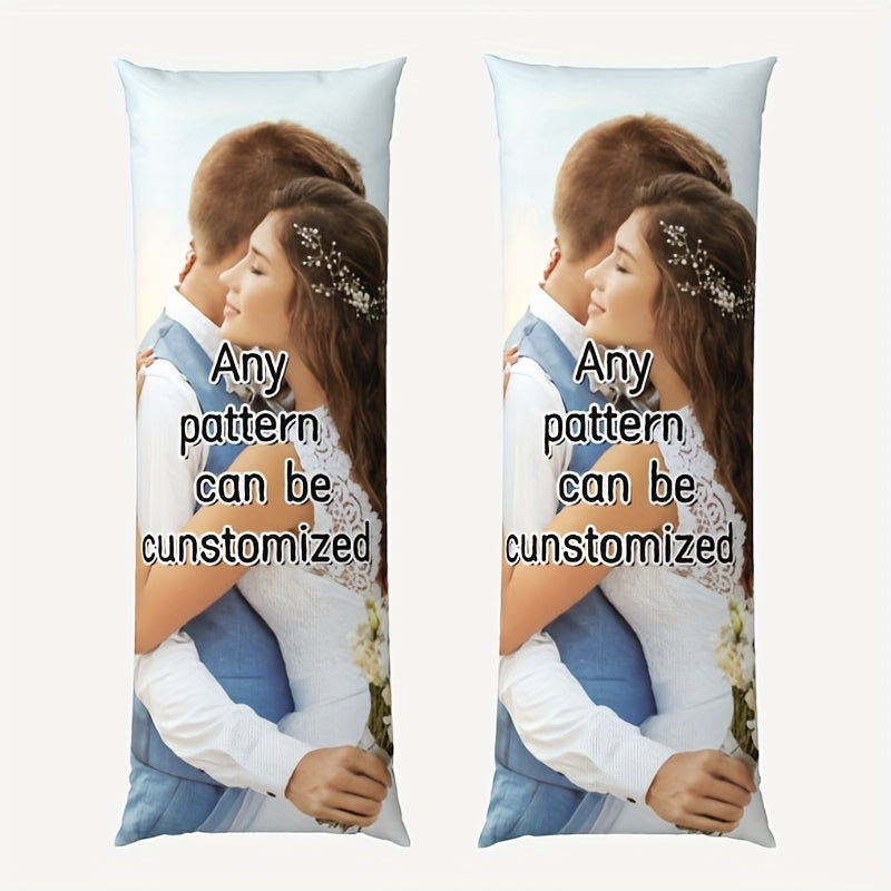 Personalized Double-Sided Body Pillowcase 50x137cm Short Plush Breathable Couple Gift