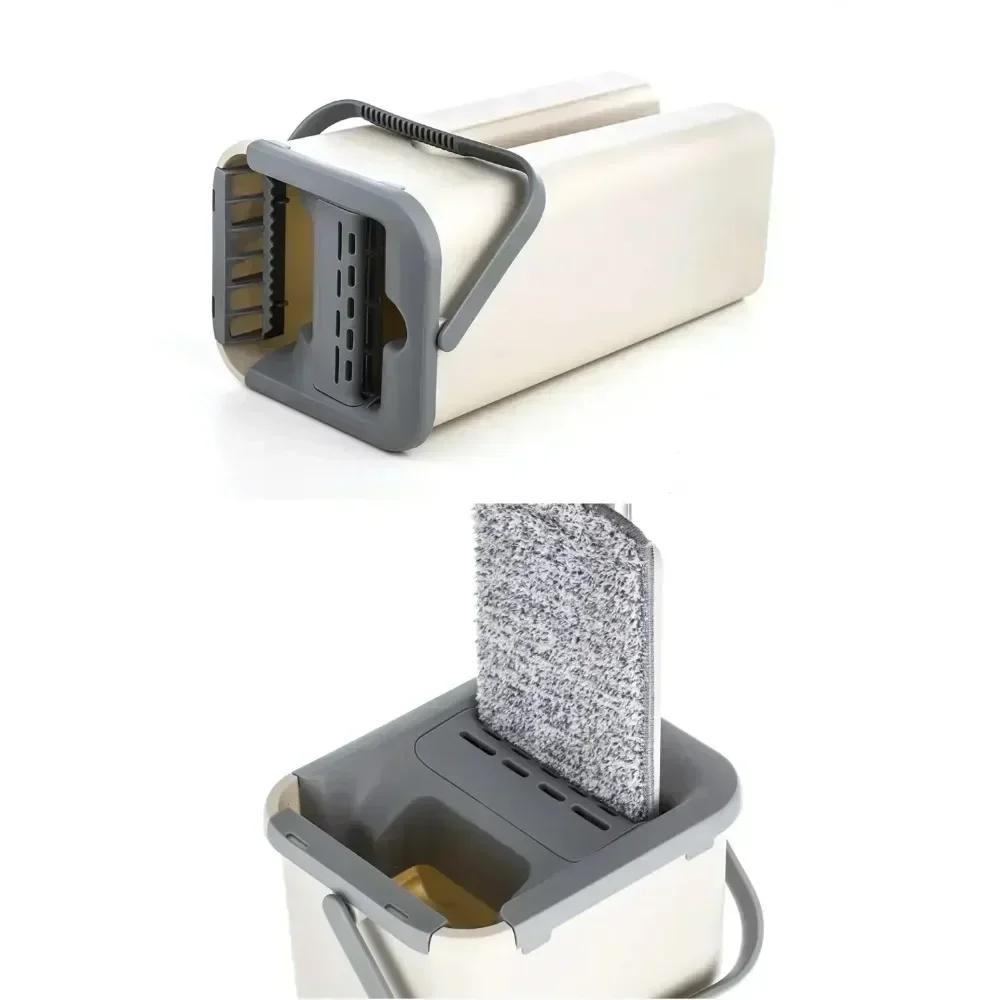 Amaliy Uy Tozalash To'plami: Polni Yuvish Uchun Tezkor Sıxish Mop Chekasi, Quruq yoki Nam Foydalanish Uchun Aqlli Deraza va Oshxona Tozalagichi