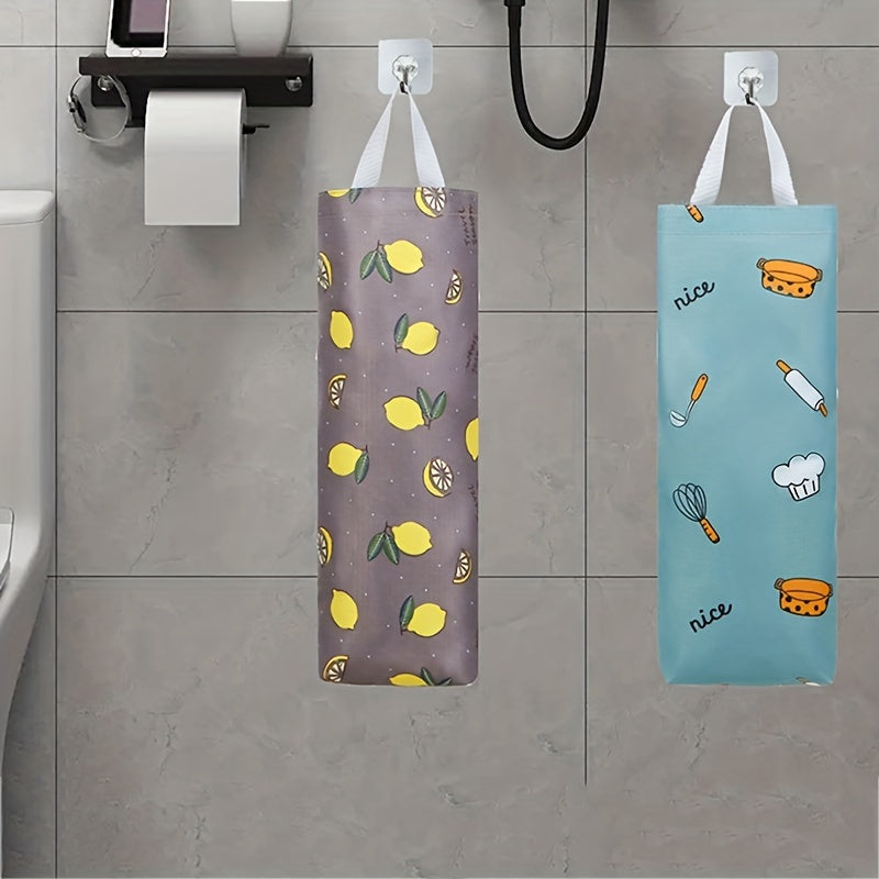 1 dona Plastik Sumka Ushlagich, Devorga O'rnatish, Plastik Sumkalar uchun Tashkiliy, Xarid Sumkalari uchun Usul, Uyda, Oshxonada yoki Sayohat Qilayotganda Katta Dispenser, Oziq-ovqat Sumkalarini Saqlash uchun. Matodan Yasalgan.