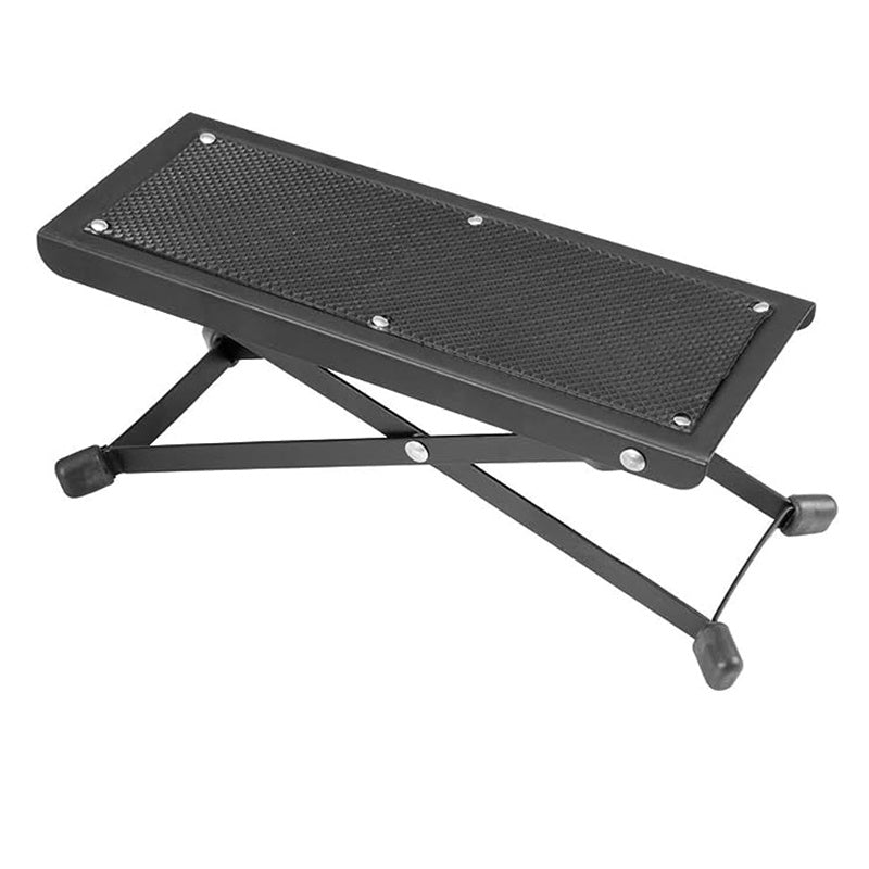 Guitar Foot Pedal and Stool with Adjustable Heights Non-Slip Metal Construction