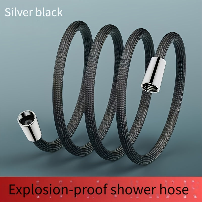 59-Inch Shower Hose with Brass Connector and Anti-Explosion Design Durable Nylon Pipe