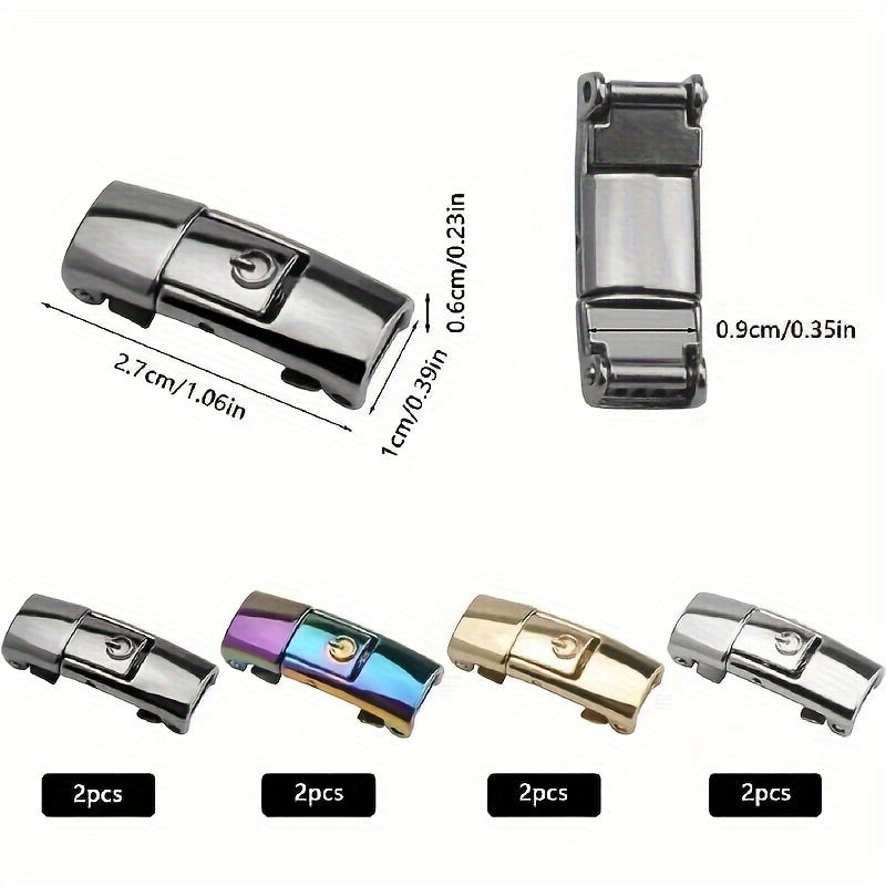 8Pcs Metal Shoelace Buckles No Tie Quick Release for Sports Running Hiking