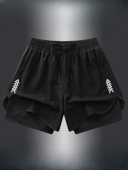 Men's Summer Quick-Drying Jacquard Running Shorts Breathable Fitness Activewear