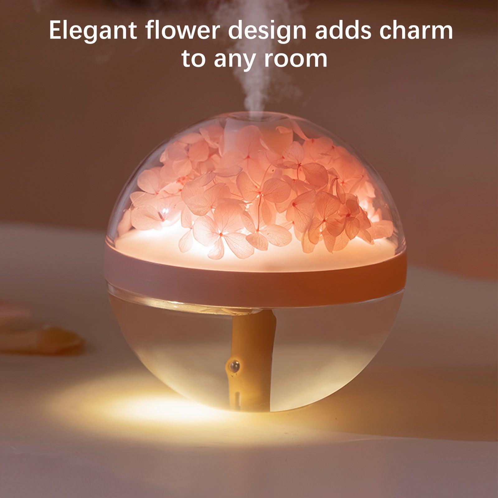 Portativ 270ml qayta to'ldiriladigan stol usti namlantiruvchi atmosfera nuri bilan