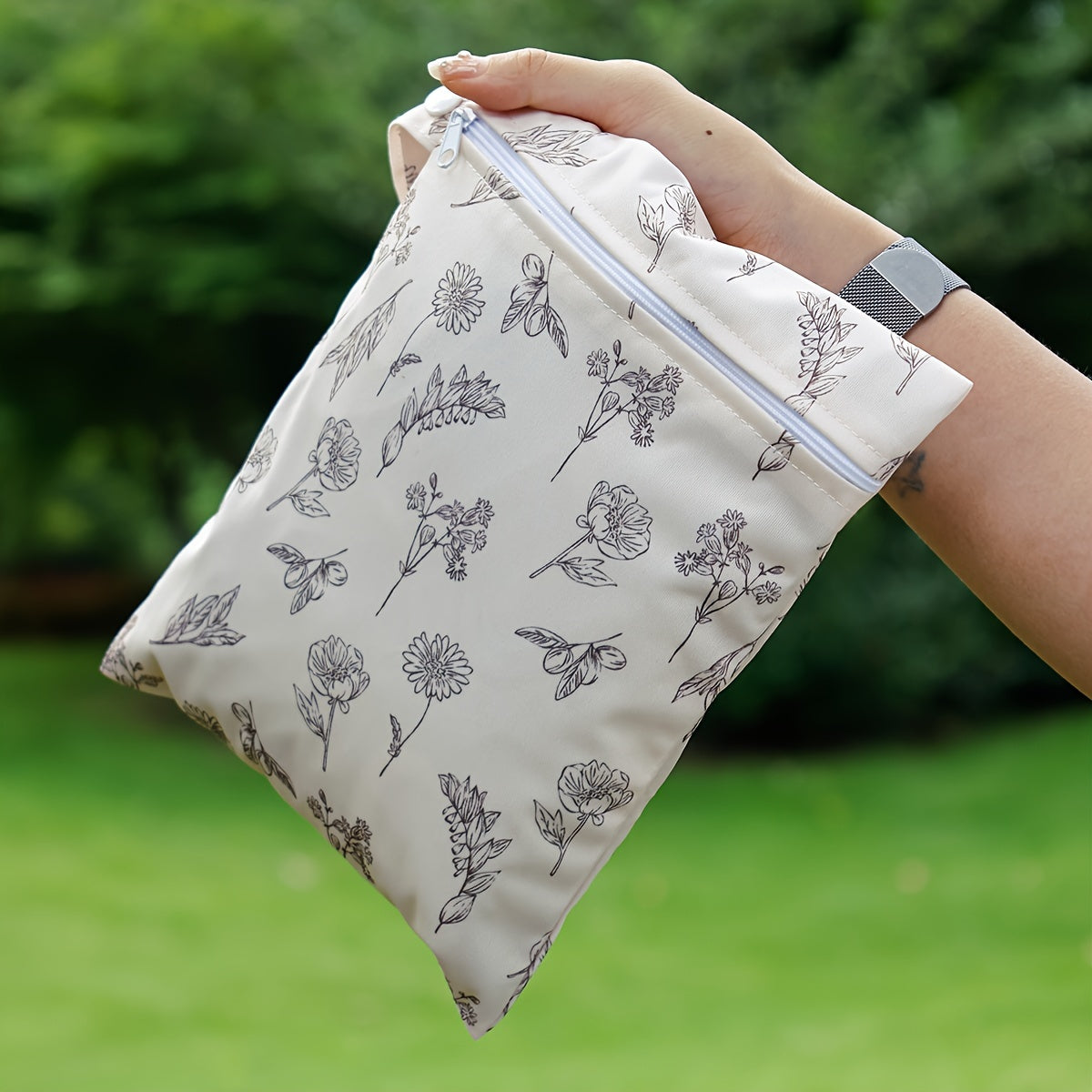 Set of Three Waterproof Washable Travel Bags for Beach, Pool, and Gym