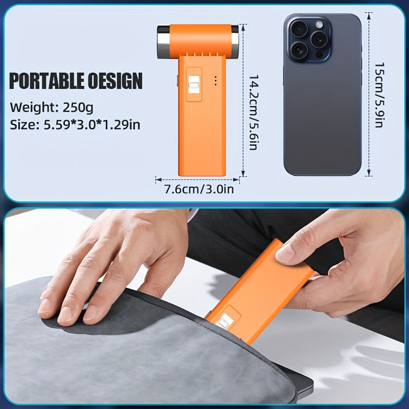 Мини портативный турбонасос с 3 скоростями, перезаряжаемый через USB для кемпинга на открытом воздухе