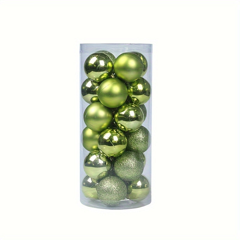 Paquete de 24 bolas de Navidad irrompibles de 1.18 pulgadas para decoraciones de árbol