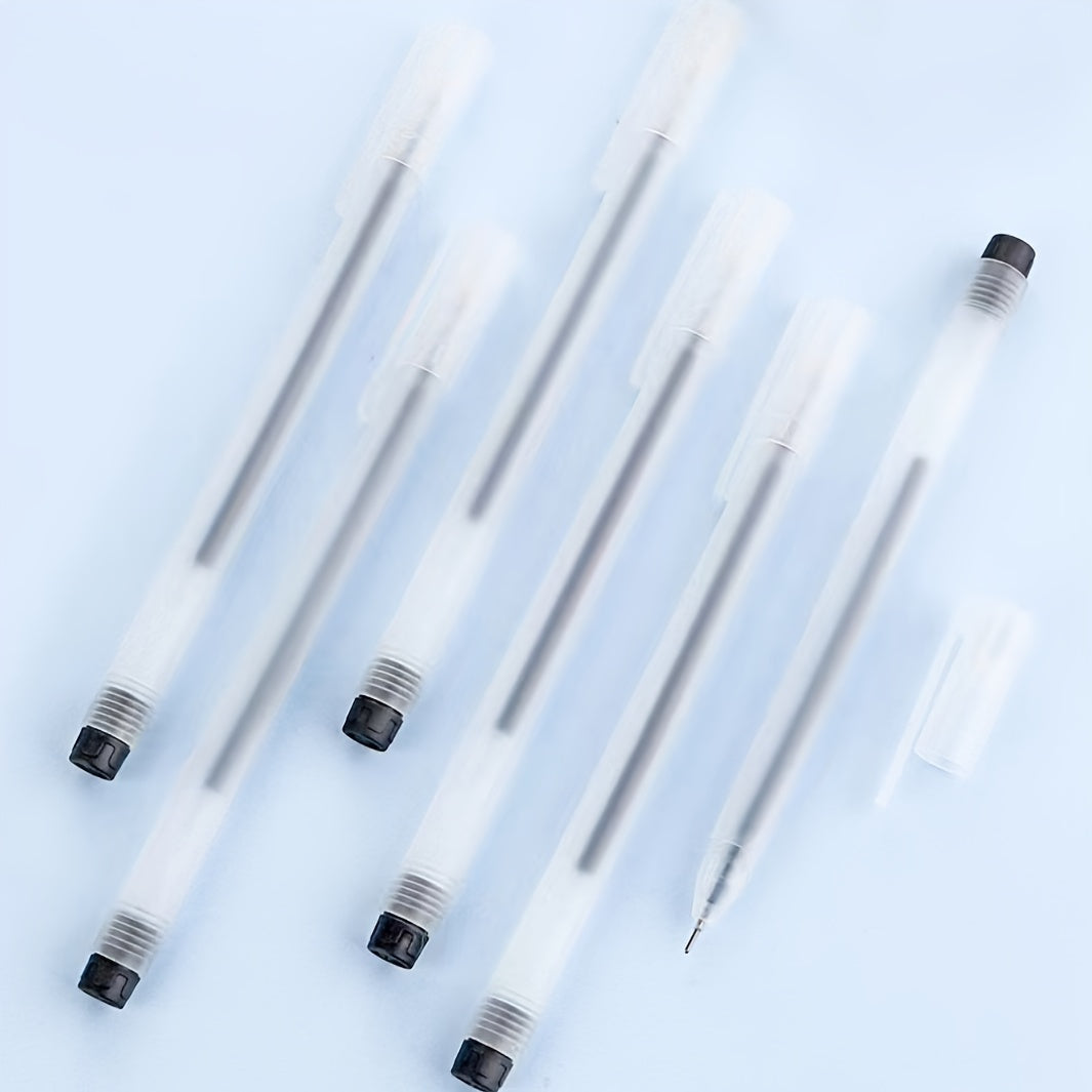 30 черных гелевых ручек с шариковым стержнем 0,5 мм ультратонкий наконечник для дома, школы, офиса