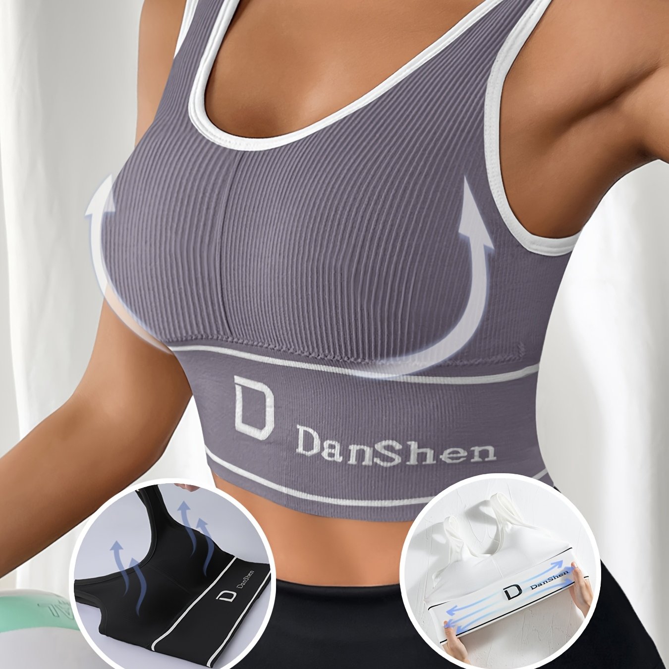 Women's Wireless Padded Sports Bra Nylon Blend for Yoga and Running Mint Green