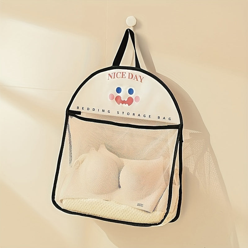 Nafas oladigan tarmoq saqlash sumkasi ichki kiyimlar va paypoq uchun, devorga o'rnatiladigan kir yuvish tashkilotchisi