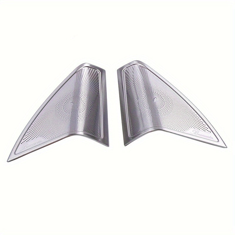 Stainless Steel Car Door Speaker Covers for C/E/GLC 2015-2022 Easy Install