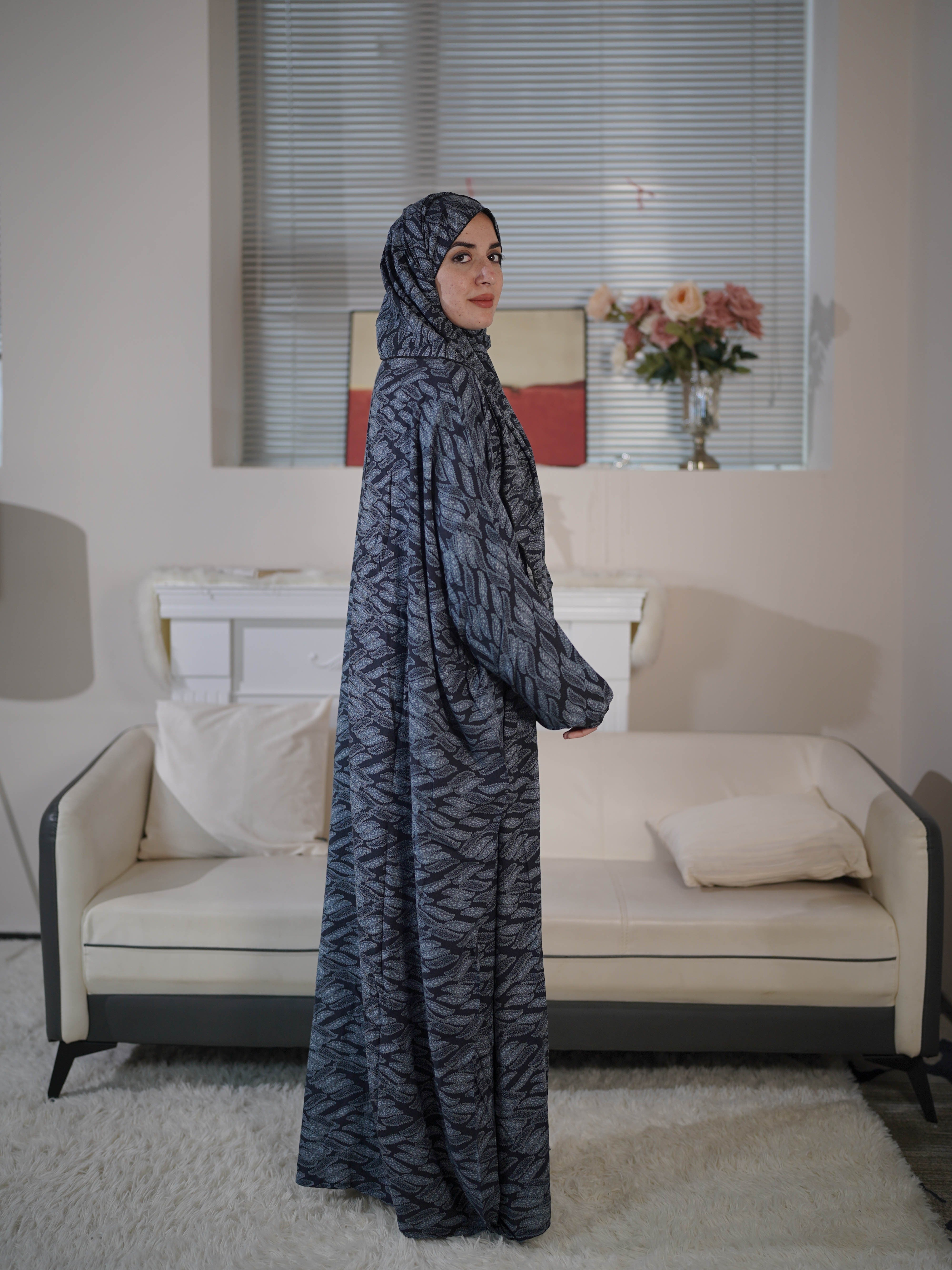 Plus Size Modest Maxi Dress Long Sleeve Hijab Women’s Clothing