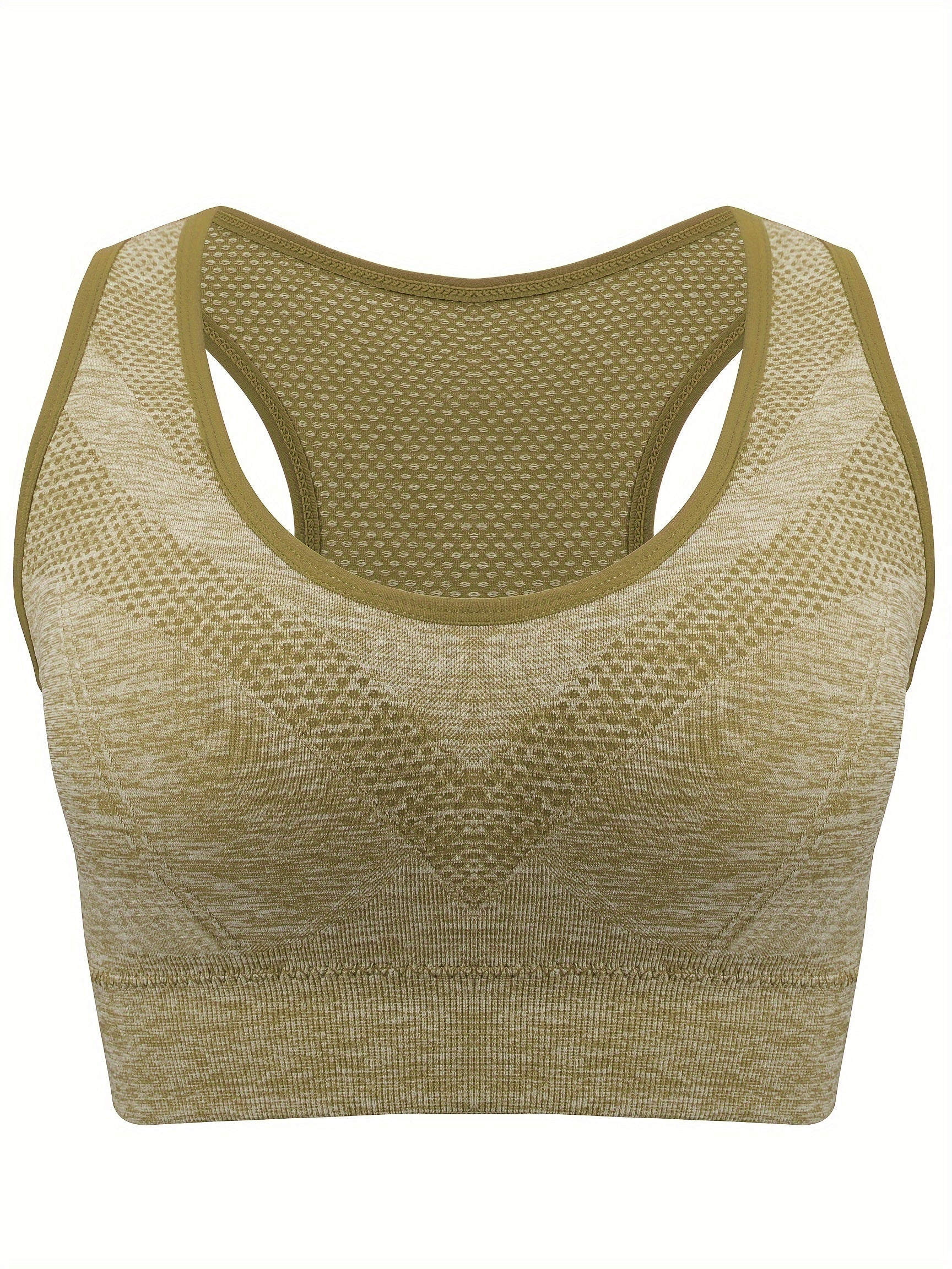 Women Breathable Seamless Mesh Sports Bra Large Size Yoga Bra Plus Size
