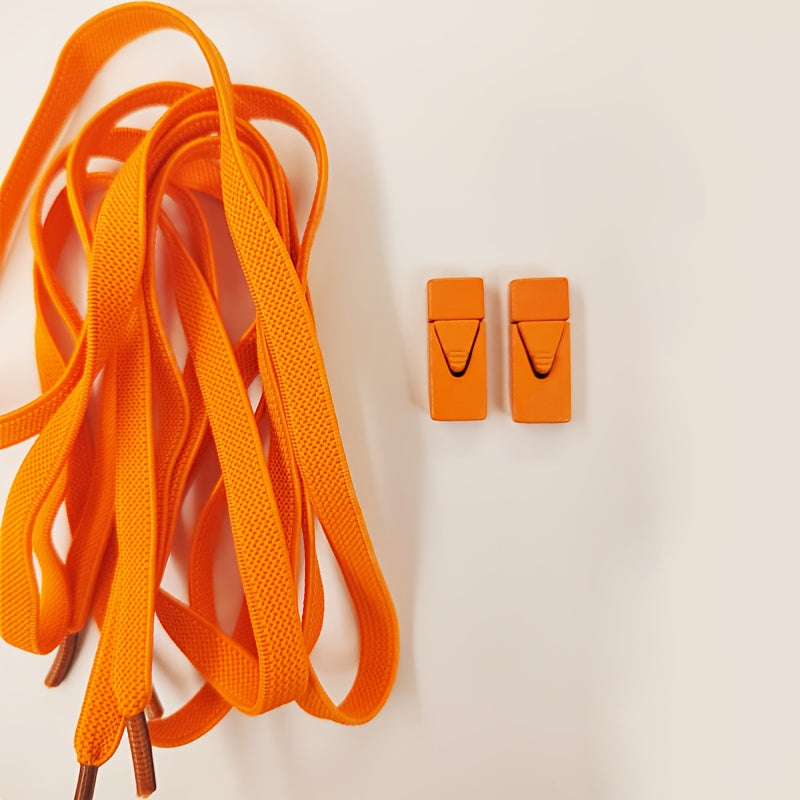 2-Pack Elastic No-Tie Shoe Laces for Sports and Casual Shoes