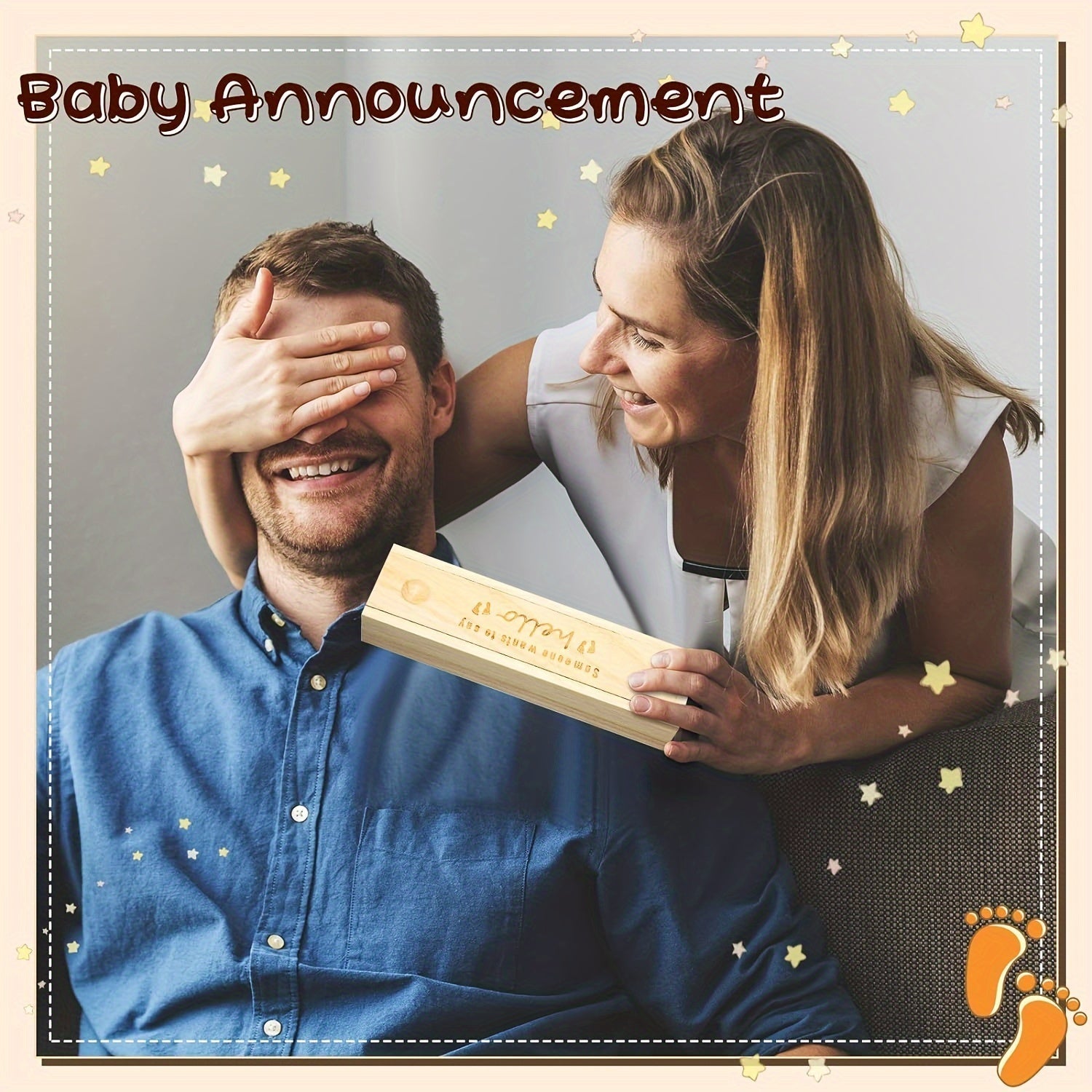 Деревянная шкатулка для памятных вещей: коллекция тестов на беременность и воспоминаний о новорожденных - гравировка следов и сердечных сообщений, идеально подходит для хранения ювелирных изделий