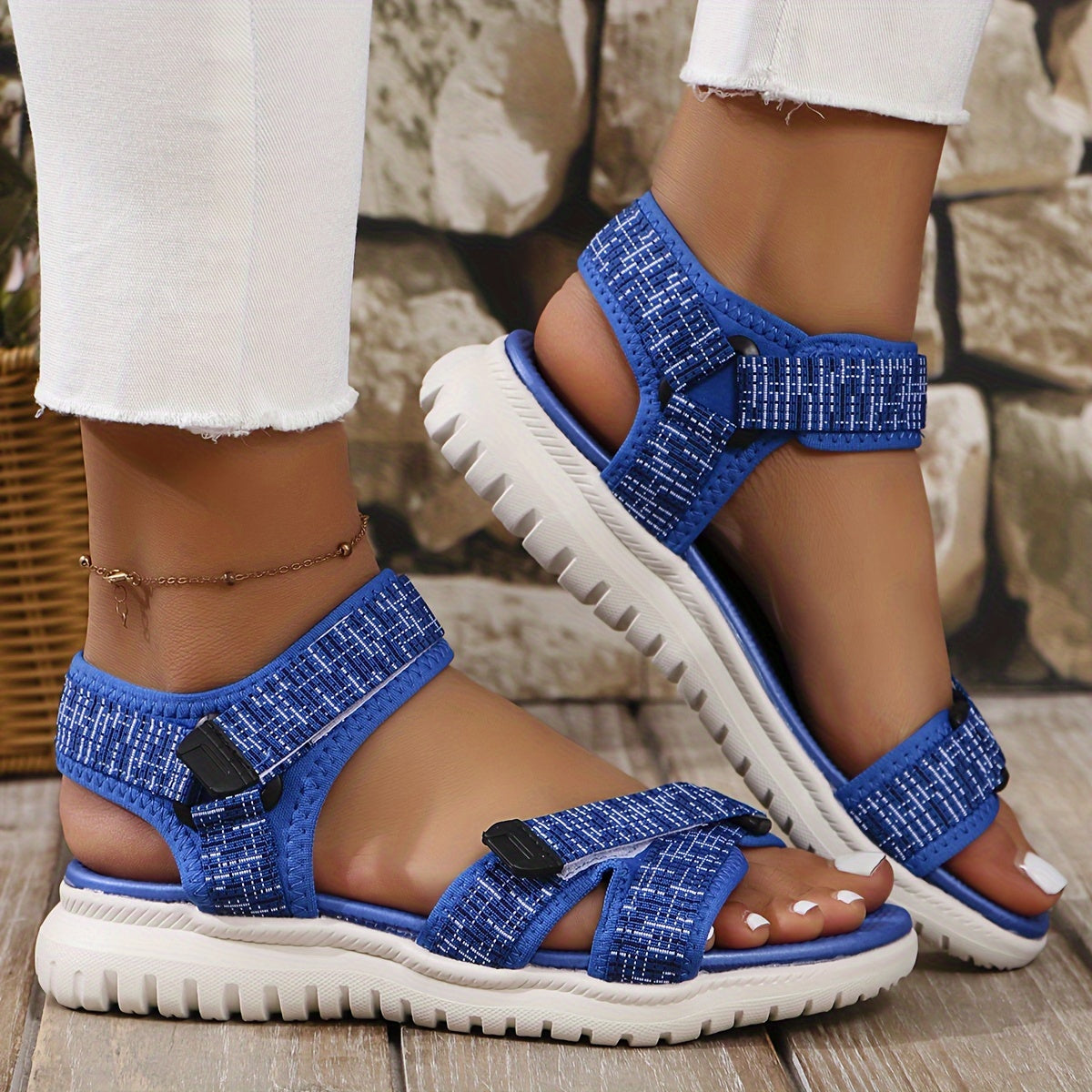 Women's Summer Sports Sandals Comfortable Soft Sole Adjustable Buckle Walking Shoes