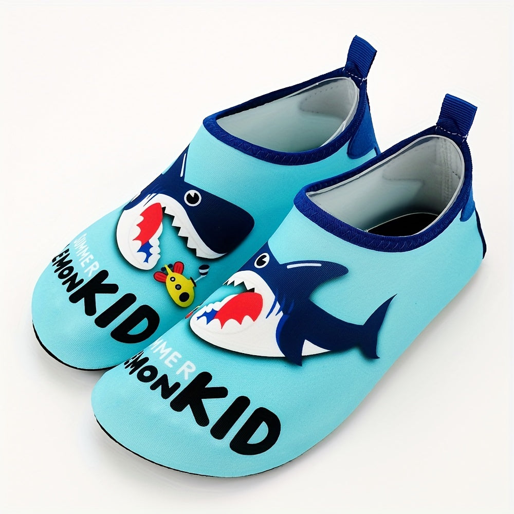 Boys Water Shoes Baby Shark Print Non-slip Breathable Quick Dry for Swimming Diving Surfing