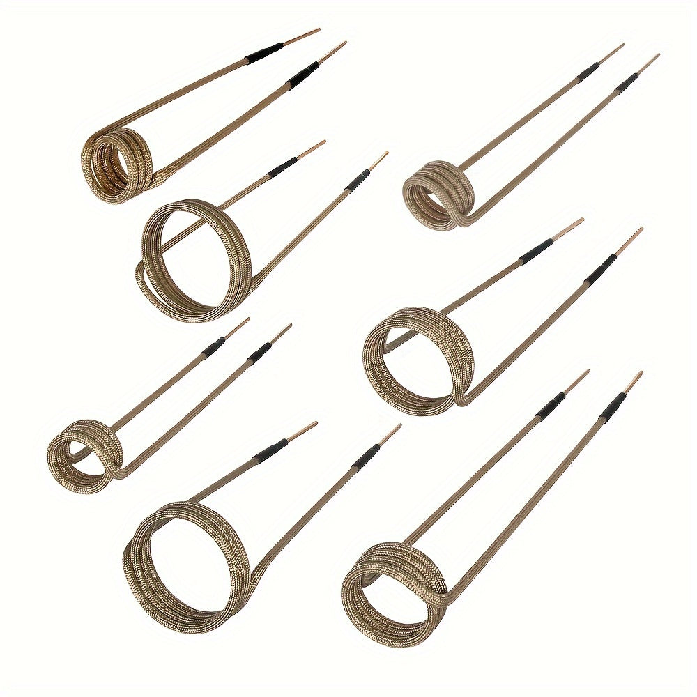 7Pcs Set Induction Heater Coils Magnetic Induction Coil Replacement