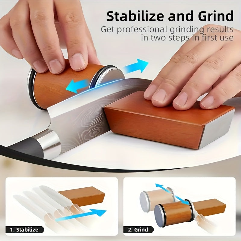 Kuchuk uchun magnit tutqichli va olmos bilan qattiqlashtirish toshi to'plami bilan alyuminiy burilish pichog'i qattiqlashtiruvchi.