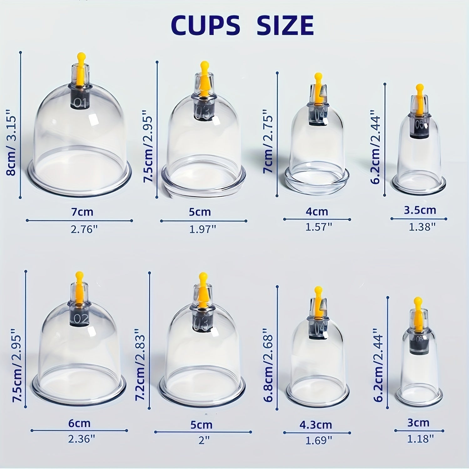12/24pcs Cupping and Walking Set in Black Gift Box for Home Massage and Cupping