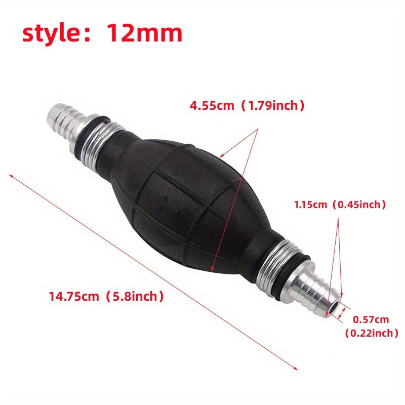 Ручная топливная насосная линия 6-12 мм резиновая алюминиевая доставка дизельного топлива и бензина