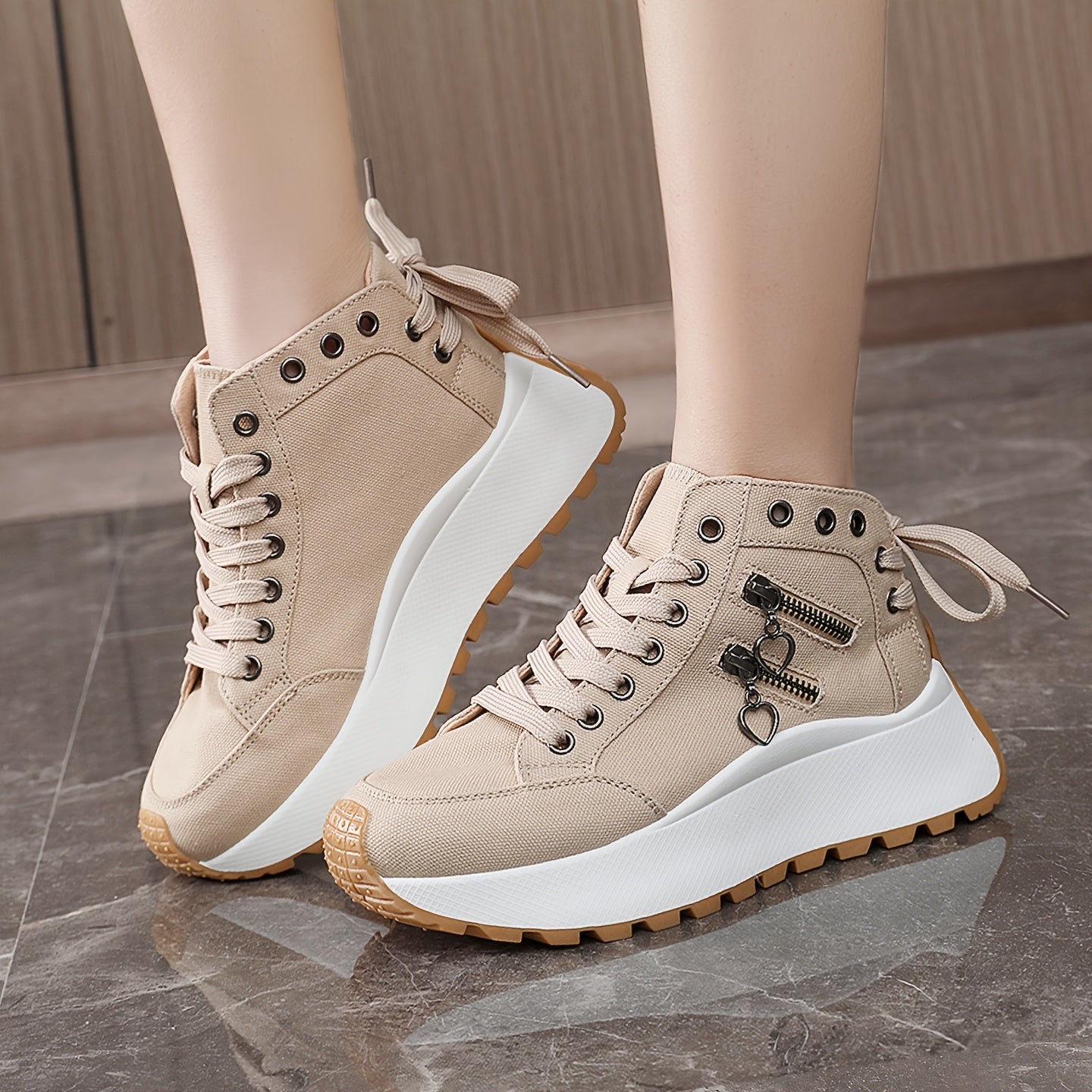 Women's Casual Sports Shoes, Lightweight, Multi-Color, Comfortable Platforms