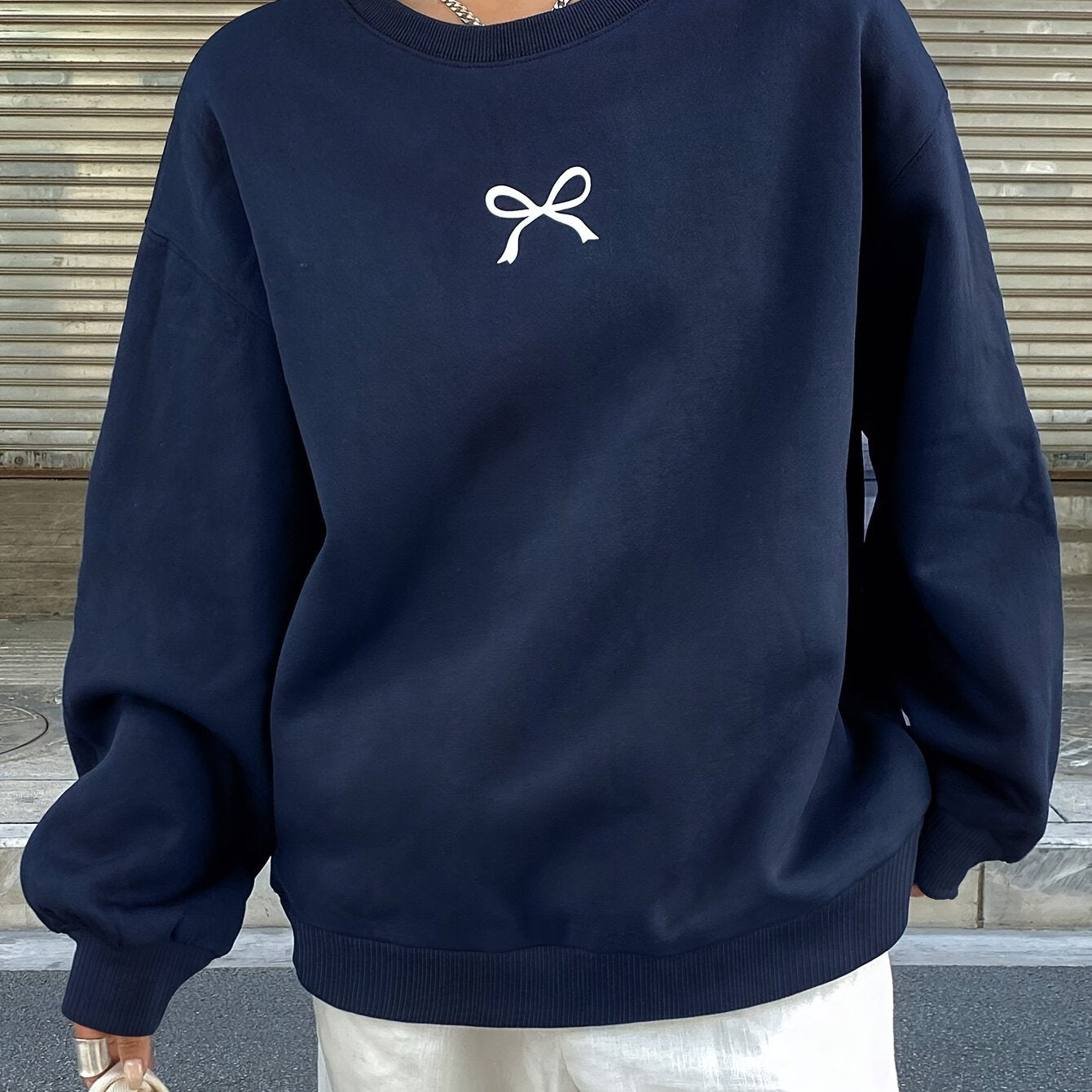 Women's Butterfly Pattern Polyester Hoodie Crew Neck Micro Elasticity All Seasons