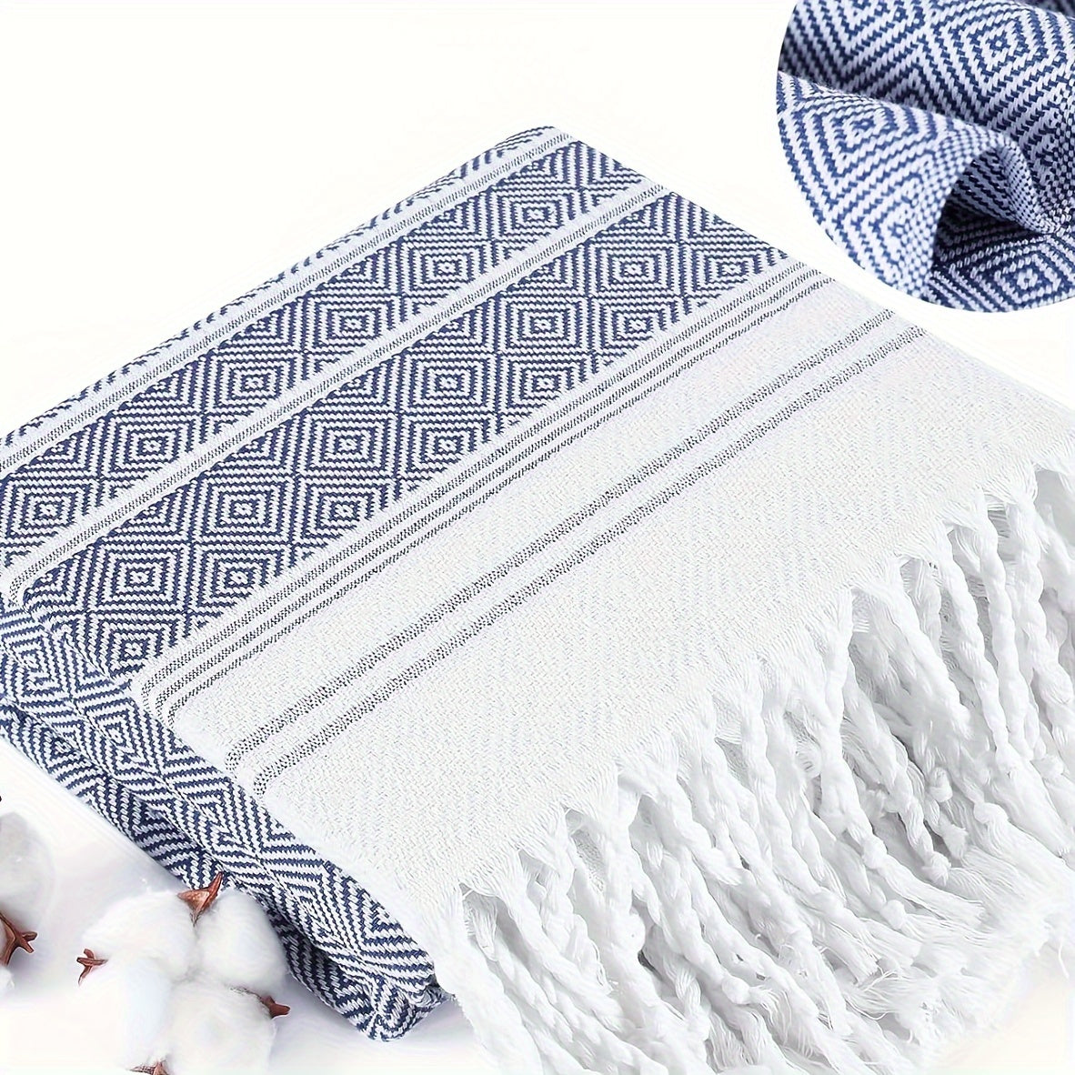 XL Турецкое пляжное полотенце быстро сохнет, защищено от песка и легкое. Идеально подходит для бассейна, плавания, путешествий и кемпинга. Имеет тропический геометрический дизайн. Отличный подарок для мужчин, женщин, учителей и любителей пляжа.