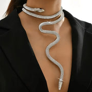 Ko'p funksiyali Temir Ilon Zanjirli Marjon - Ta'til va Har Kun Ki Kiymga Mos, Yil Bo'yi Kiysin, Ilon Terisi Dizayni, O'rash Usuli