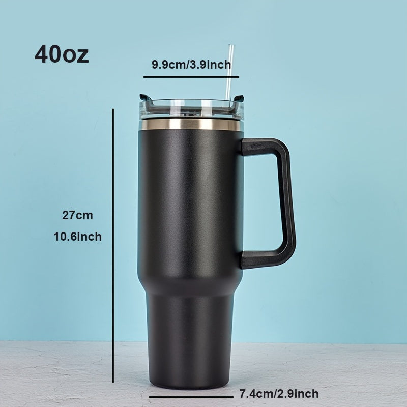 40oz Stainless Steel Tumbler with Handle Vacuum Flask