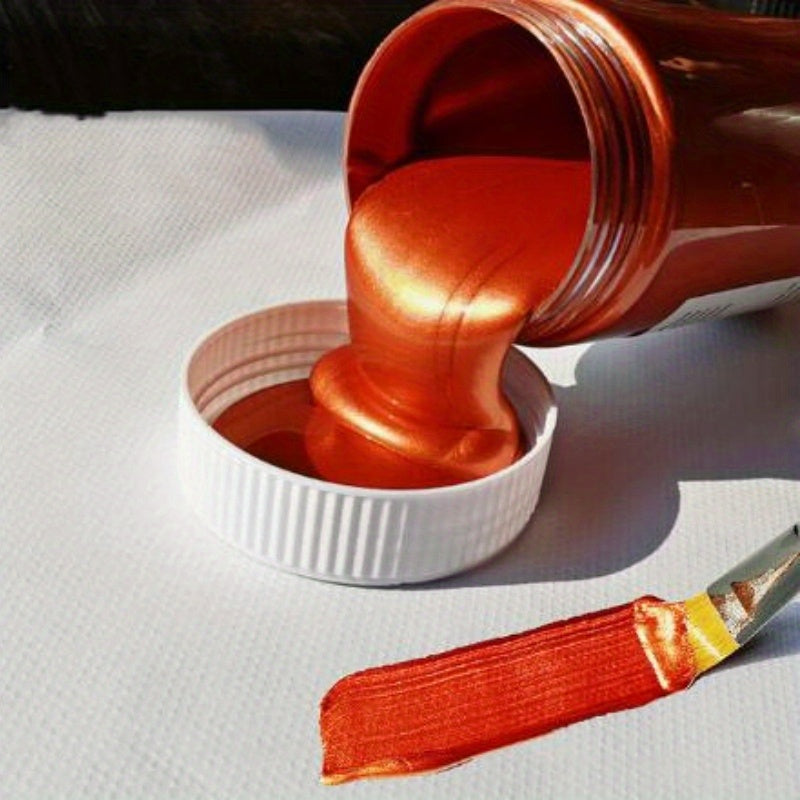 60 мл Золотой краски Металлическая акриловая краска, водостойкая и устойчивая к выцветанию для проектов DIY, включая окраску статуи и ручную роспись одежды.