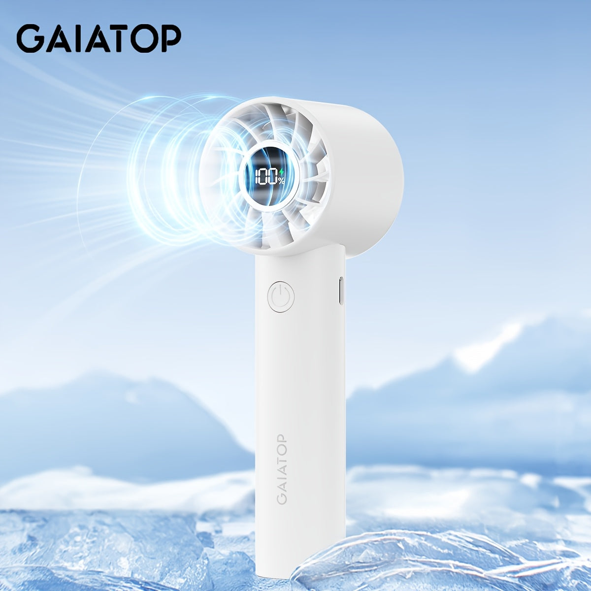 Portable Handheld Fan with 3 Speeds, USB Rechargeable, Compact and Lightweight