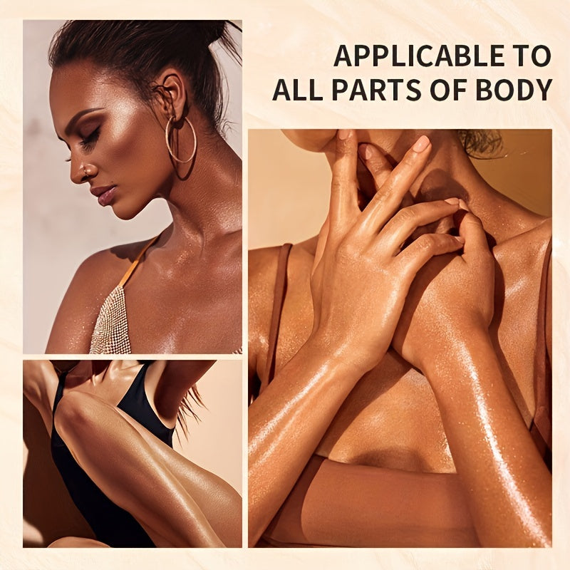 Waterproof Liquid Highlighter for Face and Body Long-Lasting Radiance Glitter Spray for Festivals